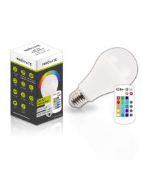 LED E27 RGB-Warmweiss LED Lampe, 10W Warmweiss und Farbwechsel, inklusive Fernbedienung